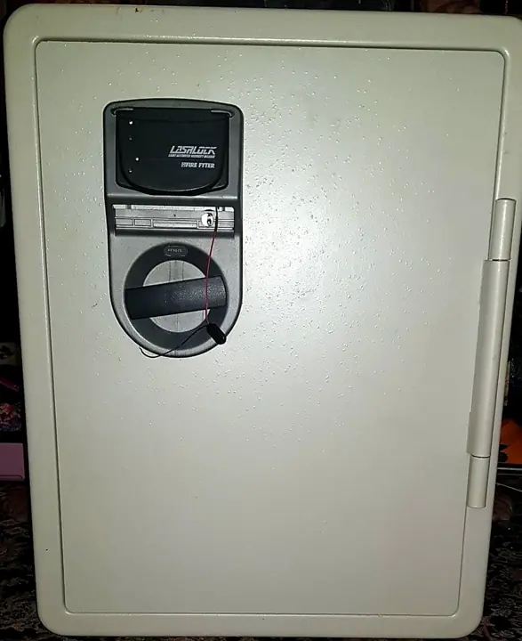 Fire safe opened on site