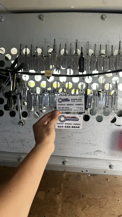 Automotive lock tools in the van